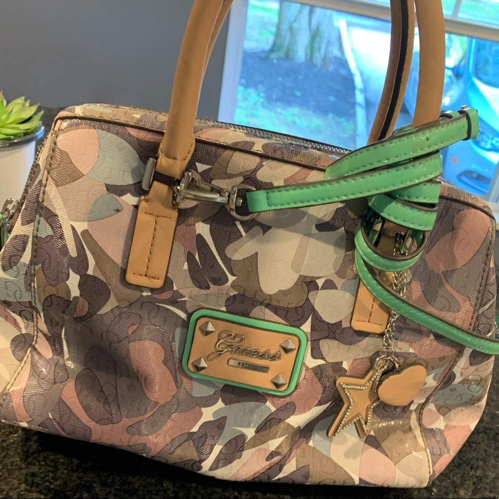 Guess satchel with shoulder strap